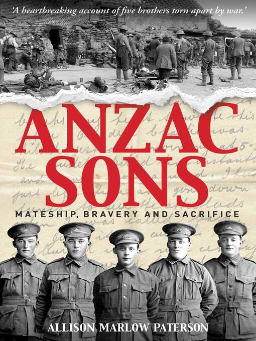 Title details for Anzac Sons by Allison Paterson - Available